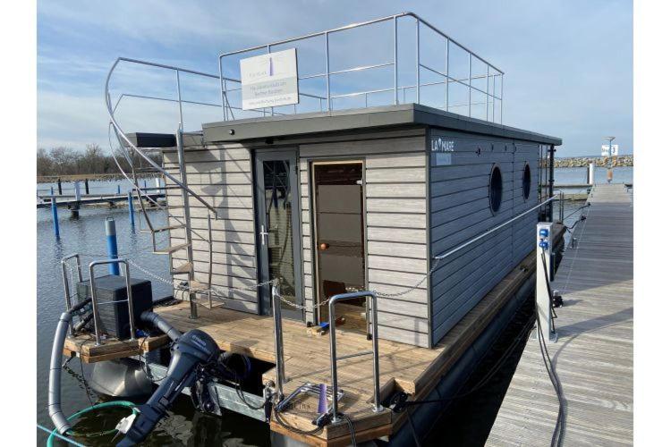 Hausboot Fjord Vela Mit Biosauna In Μπαρθ Εξωτερικό φωτογραφία